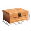 Bambusová krabička na šperky Dárkový dekorativní multifunkční lehký organizér na šperky
