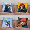 Cute P-Paddington Bear Pillow Case For Home Bedroom Car Office Decoration Living Room Sofa Cushion Cover Suitable