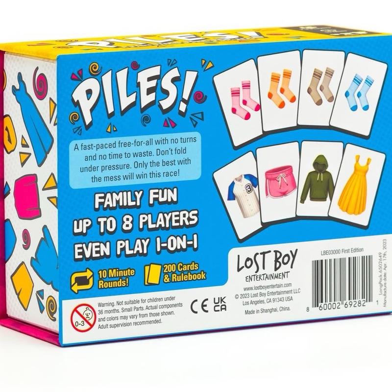 PILES Kaartspel: Familiefeestspel voor kinderen, tieners, volwassenen, stellen en families