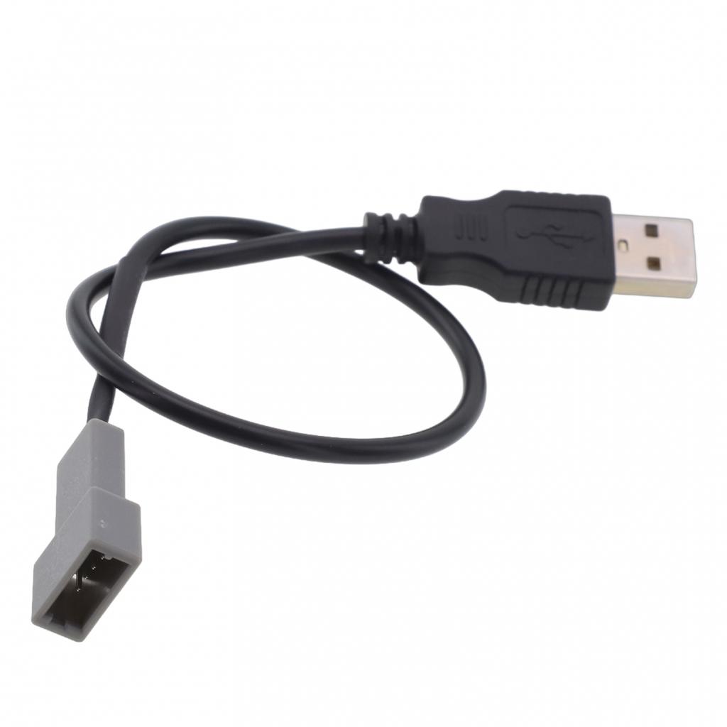 High-quality Materials 4Pin Socket Cable Car Audio USB Cable Radio USB Adapter