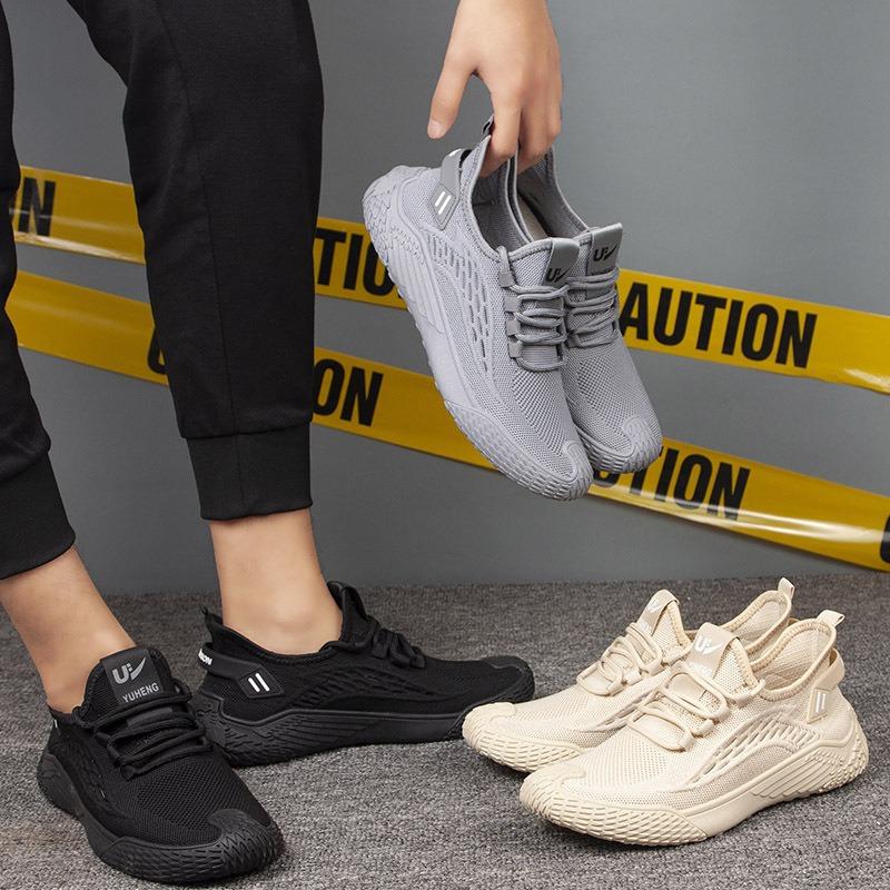 Men's Shoes Spring New Mesh Running Shoes Breathable Non-slip Trend Casual Shoes Sports Lightweight Versatile Men's Shoes
