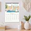 1 Stück, 2026 Reisekalender, Stadtansichten, 12 verschiedene Designs, Wandkalender, Geburtstags-, Weihnachts-, Neujahrsgeschenke