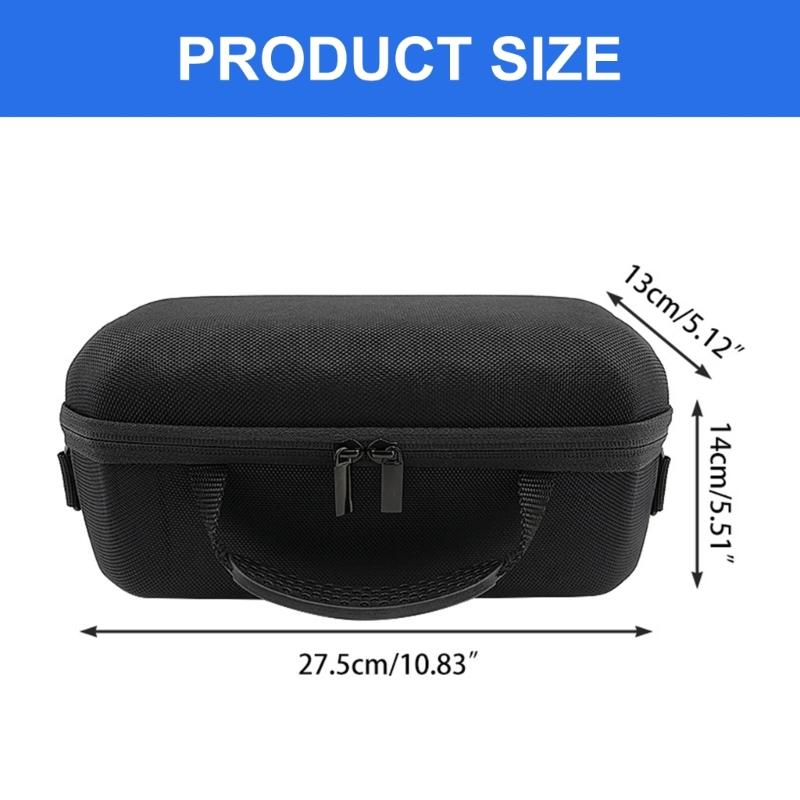 Shockproof Carrying Case Portable Storage Handbag Compatible For Charge 6 Bluetooth-compatible Speaker Black