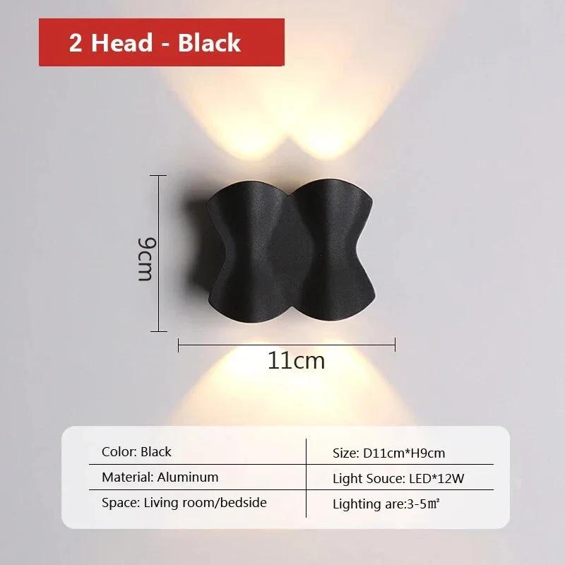 

Современный светодиодный настенный светильник для сада, водонепроницаемый декоративный настенный светильник для крыльца, балкона, дома, уличного освещения, наружных светильников для интерьера Cool White