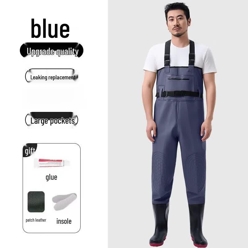 Men's Waterproof Fishing Wader Pants with Boots
