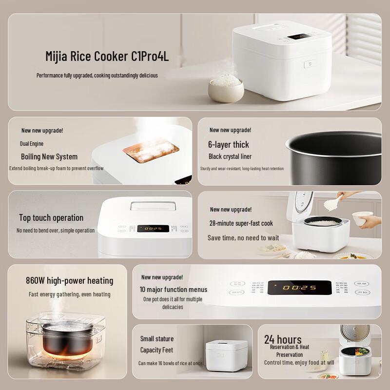 Mijia C1 Pro Smart 4L Electric Rice Cooker