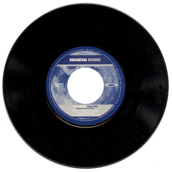 

7inch Record LADY SAW - Lollipop ORA704 Oracabessa Reco 1998 UK Reggae, Ska & Dub Used