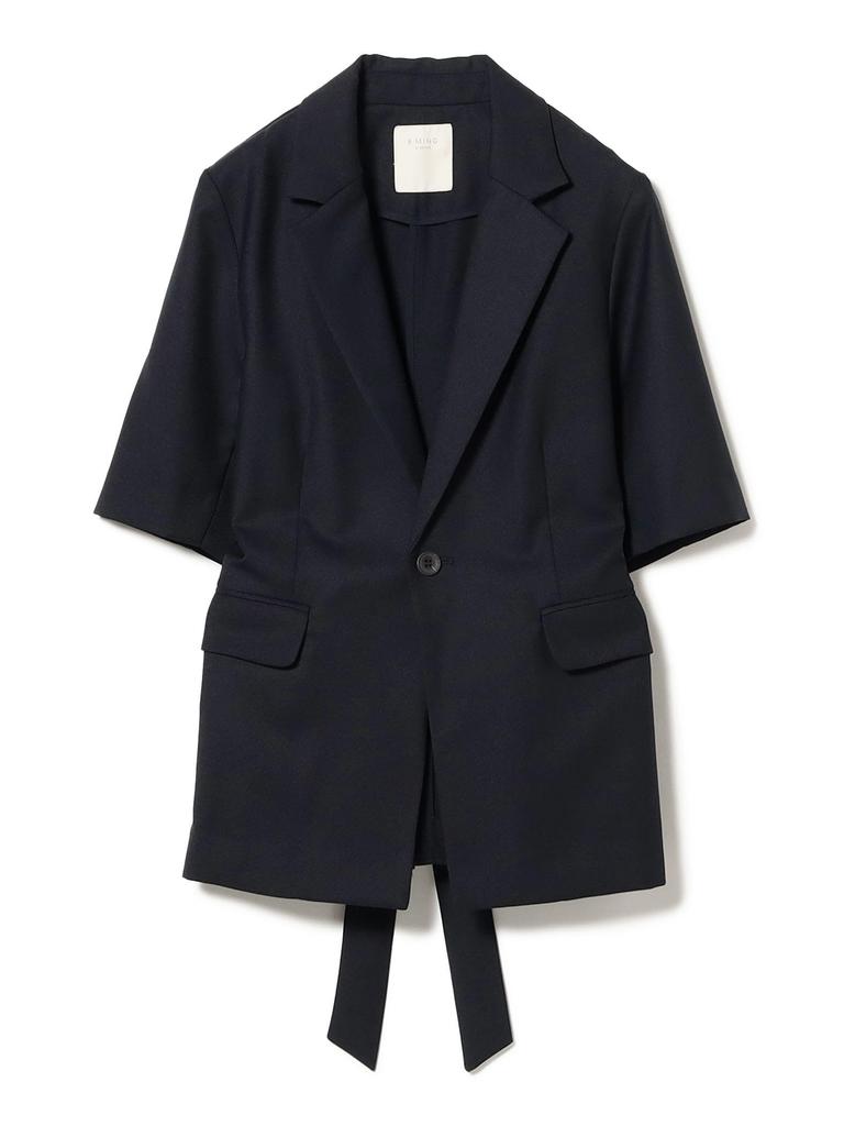 B:MING LIFE STORE by BEAMS Women's Navy Half Sleeve Jacket (Sizes S-M)