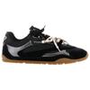 PINKO Yulia 01 Calfskin Logo Detail Embellished With Shiny Gems Flat Lace-Up Low-Top Casual Shoes Women sneaker Black SS0185P076Z99
