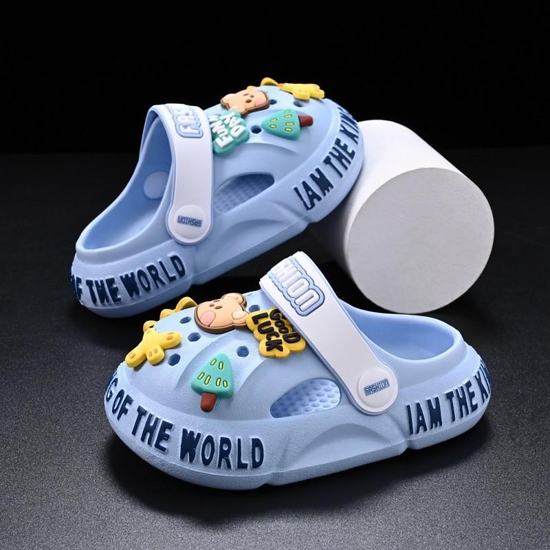Stylish Breathable And Kids Hole Shoes Nonslip Summer Slippers For Boys And Girls In Colors Multiple