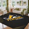 Pittsburgh Penguins Design Crystal Velvet Rug Soft Decorative Mat for Bedroom Entrance