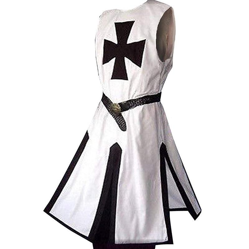 Medieval Crusader Knight Cloak and Jacket Cosplay Costume