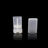 1X 15G Empty Oval Lip Balm Tubes Twist Deodorant Soap Containers White Clear