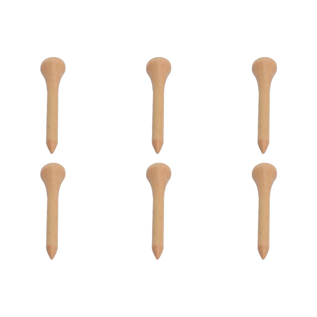 50pcs Golf Tees Professional Strong Replacement Wooden Golfing Tees for Golf Accessories