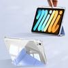 For iPad Mini 7 A17 Pro Case 2024 with Pencil Holder iPad Mini 6 2021 8.3inch Tri+Y-fold Stand Acrylic Back Cover Tablet Cases