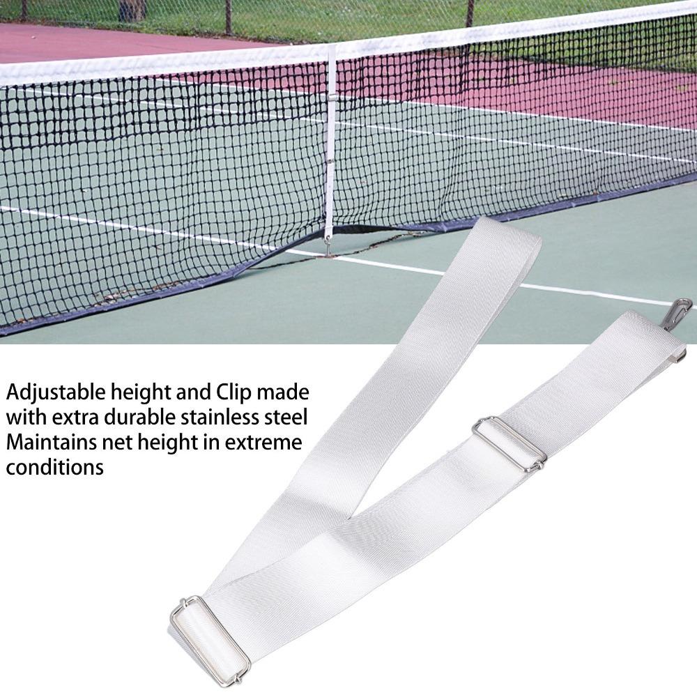 Adjustable Height Tennis Net Band Stainless Steel Buckle Tennis Net Strap Tennis Courts
