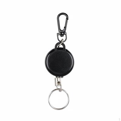 Carabiner Key Reel LossResistant Retractable Clip Holder Stainless Steel Wire Small Accessory