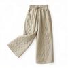 2025 Winter Women's High Waist Retro Quilted Padded Pants