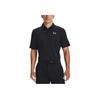 Under Armour Breathable Loose-Fit Golf Polo Shirt Men Tops Black 1365512-001