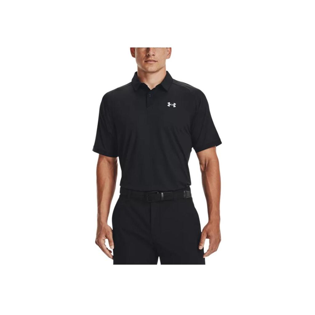 Under Armour Breathable Loose-Fit Golf Polo Shirt Men Tops Black 1365512-001
