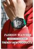 BINBOND Men's Domineering Barrel-Shaped Sports Watch with Curved Hollow Design