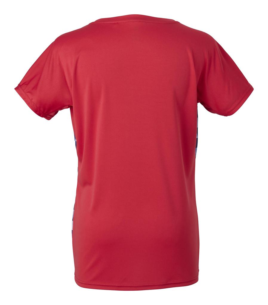 Dunlop Tennis Wear Badminton Short Sleeve Game Shirt Water Absorbent Quick Drying DAP1422W 2024SS Red L [DUNLOP] Women's