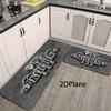 Minimalist Kitchen Theme Print Floor Mat Thickened Non Slip Durable Entrance Doormat Porch Balcony Home Decor Rug 1PC
