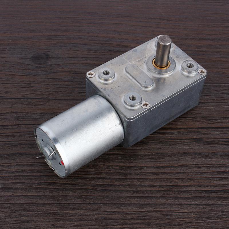 12V DC Metal Gear High Torque Turbine Turbo Worm Geared Reduction Motor 2-100RPM Geared Motor 12V DC Metal Gear High Torque Turbine Turbo Worm Geared Reduction Motor 2-100RPM Geared Motor