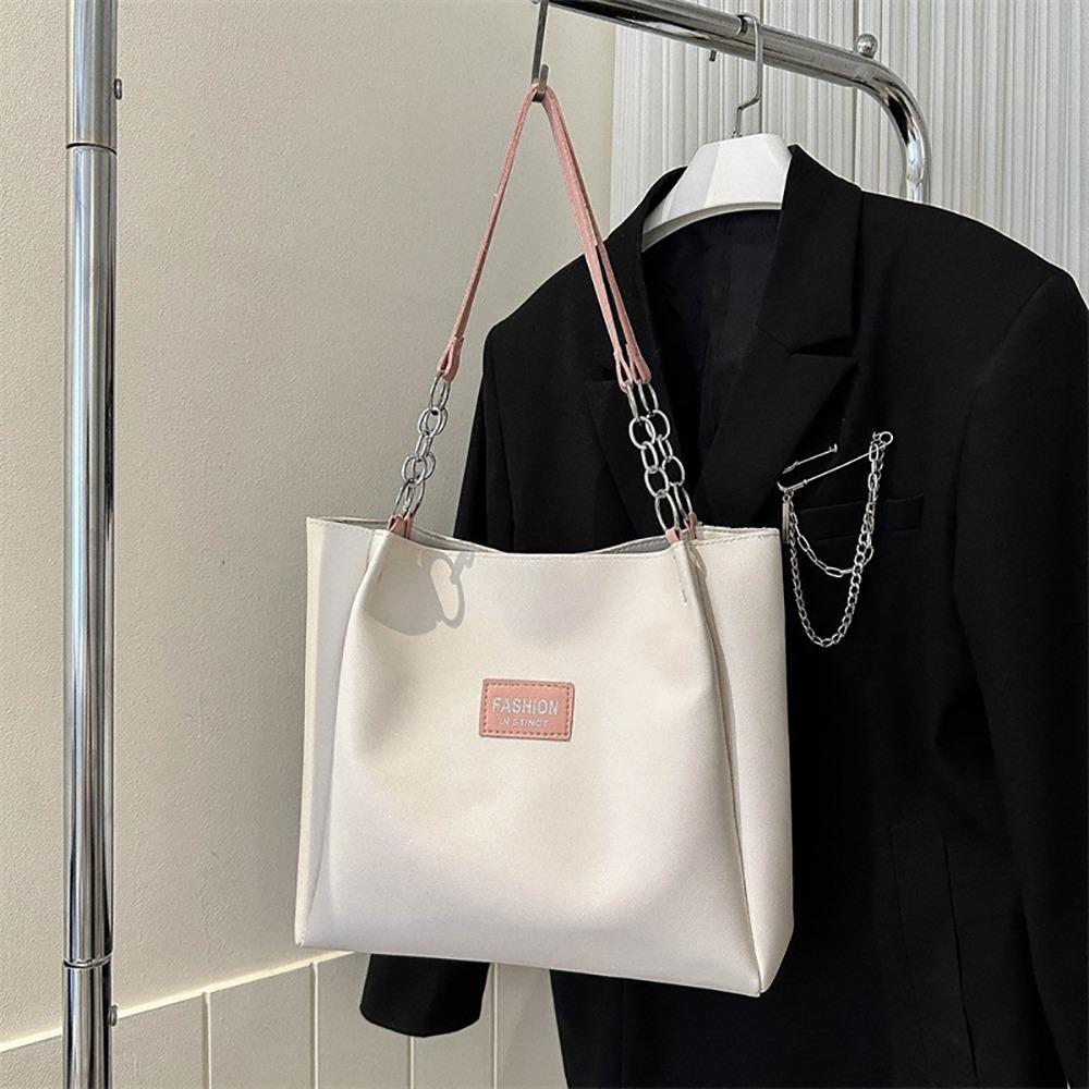 

Trend PU Leather Tote Bag Large Capacity Multicolor Underarm Bag Comfortable Hand Bucket Bag Shopping