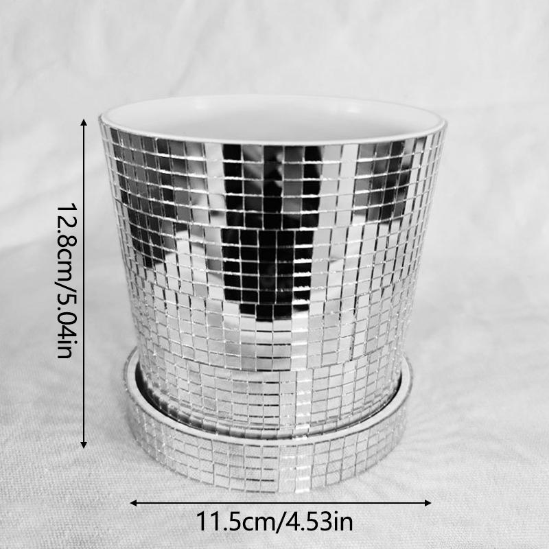 Skleněné čočky Květináče DISCO květináče Plastové květináče Butik Sukulentní květináče Domácí dekorace