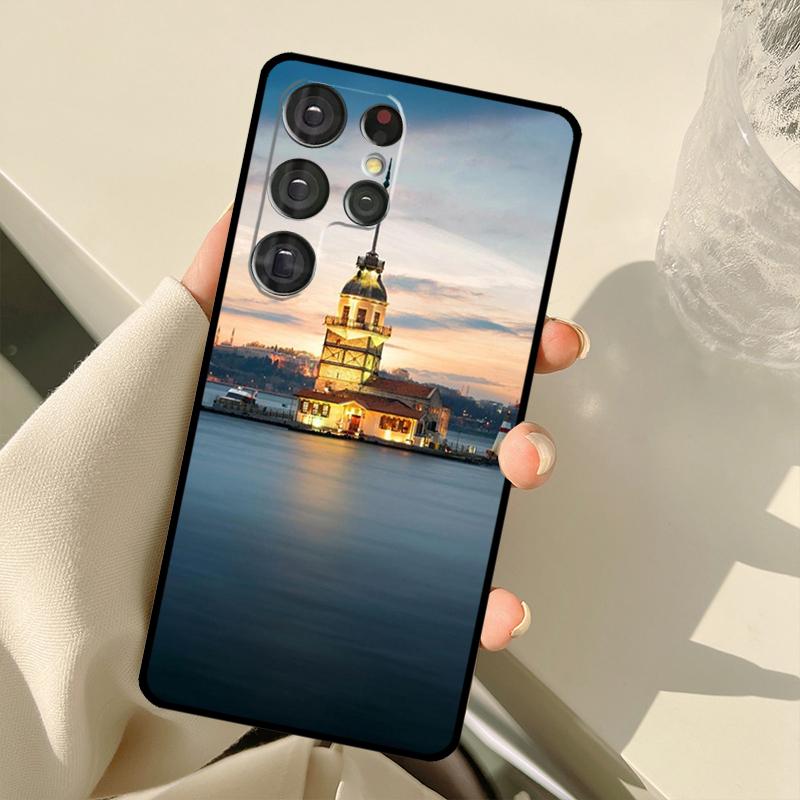 Turkey Istanbul Scenery Building Case For Samsung Galaxy S25 S24 S23 S22 S21 S20 Ultra S9 S10 Plus S21 FE S25 FE Back Cover