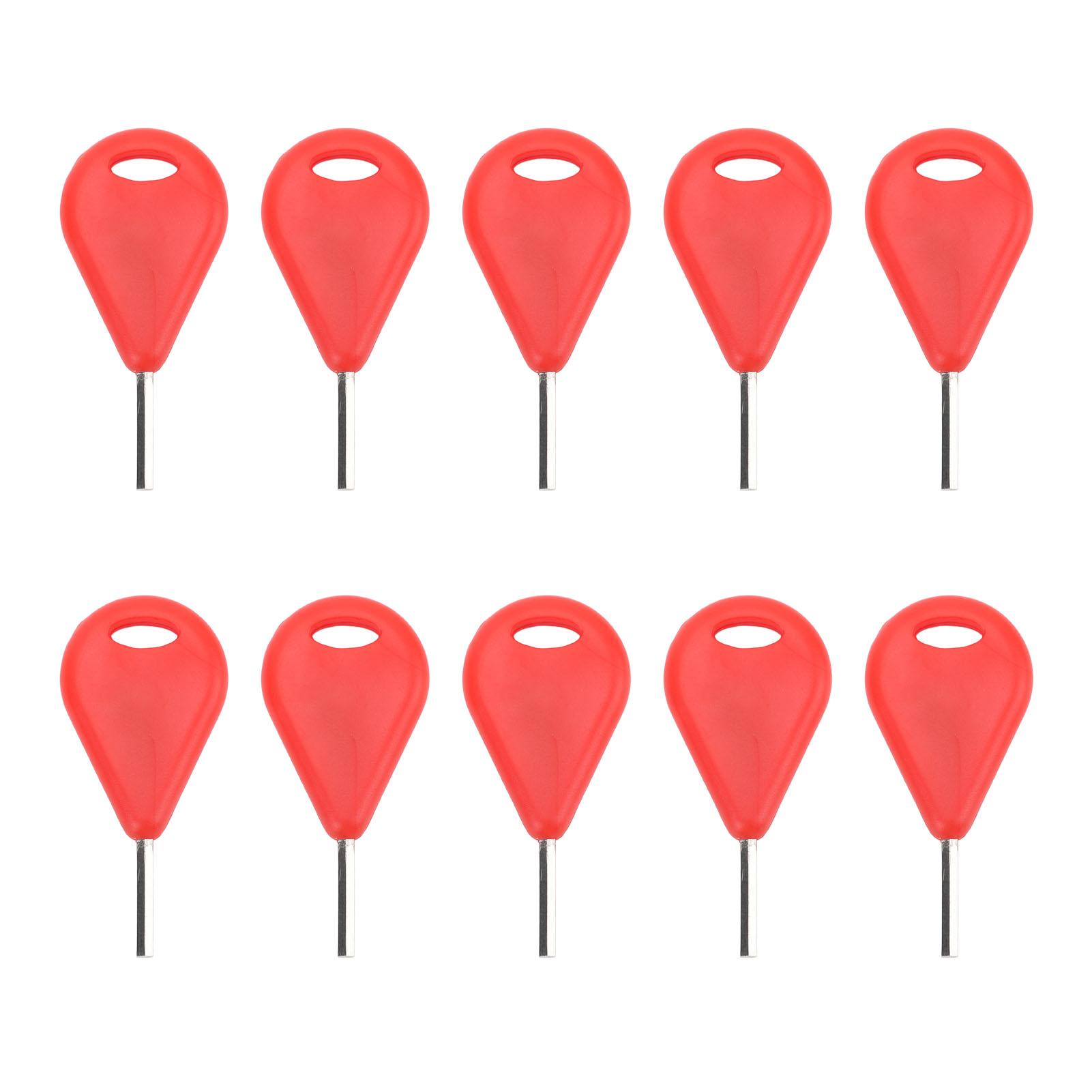 10pcs Surfboard Fin Key for FUTURE Professional Small Holes Surfboard Fin Hex Key Replacement for Surfing Board Red