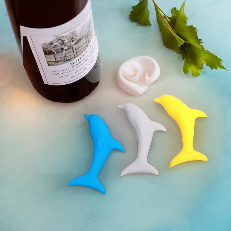 Dolphin Shaped Wine Stopper Multipurpose Champagne Bottle Stopper Bottle Stopper For Father'S Day Birthday Holiday Wedding Men