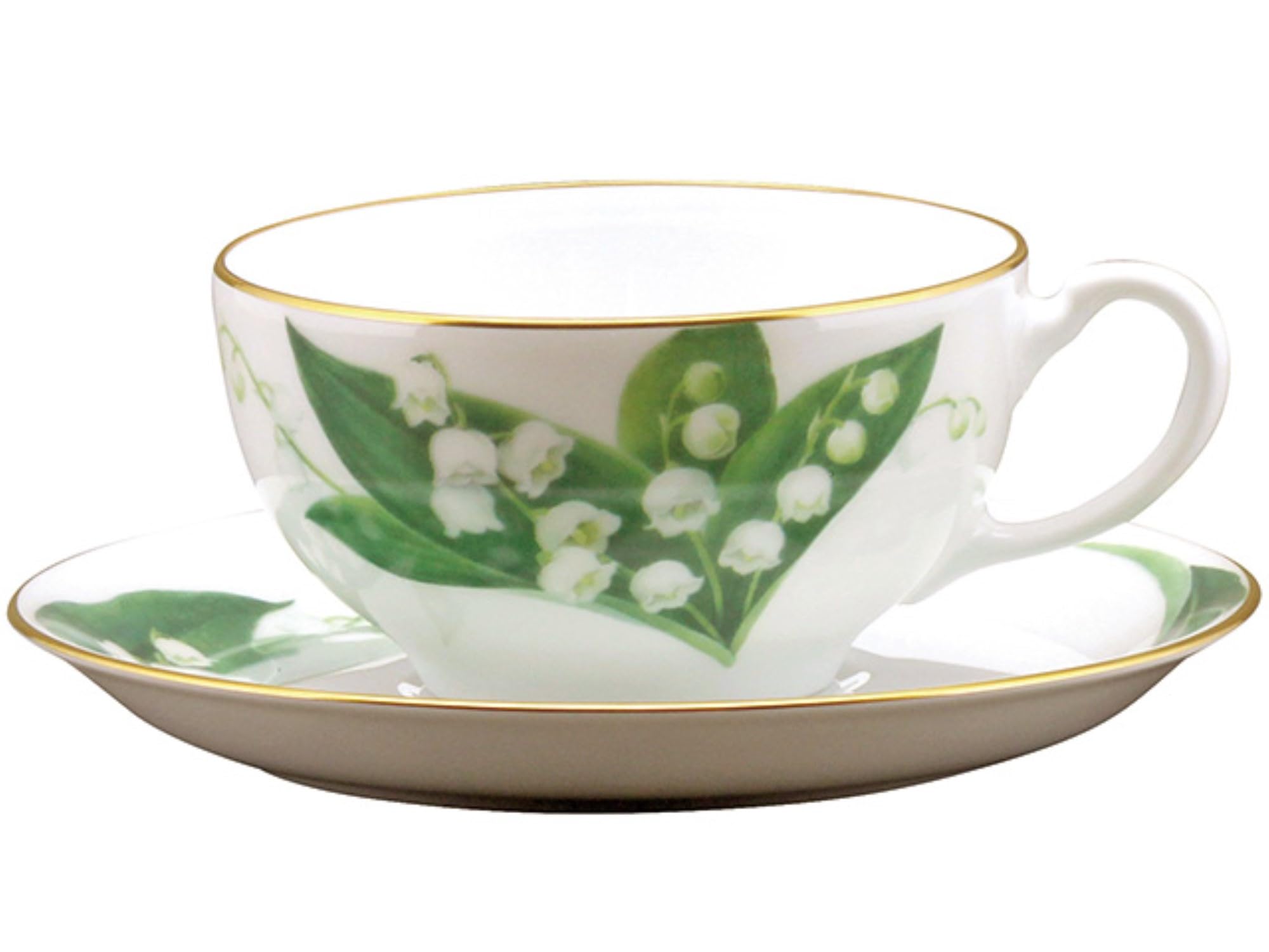 

Okura Touen Lily of the Valley Cup & Saucer, Coffee/Tea, Approx. 220cc, Made in Japan, 89C/5161