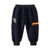 Boys Winter Sports Pants Fleece Lined Cartoon Sweatpants Casual Long Trousers for Kids
