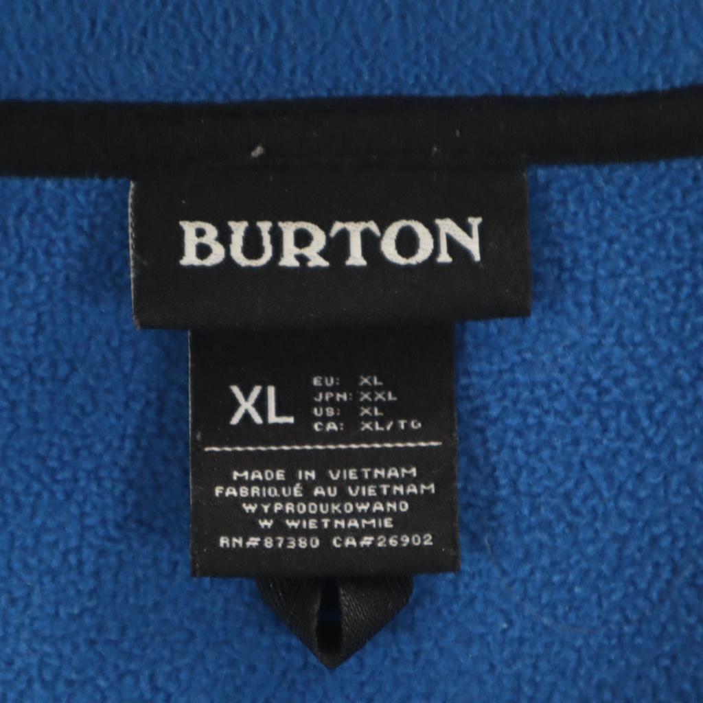 BURTON Long sleeve Zip hoodie XXL Blue navy blue Biggs Men's Used