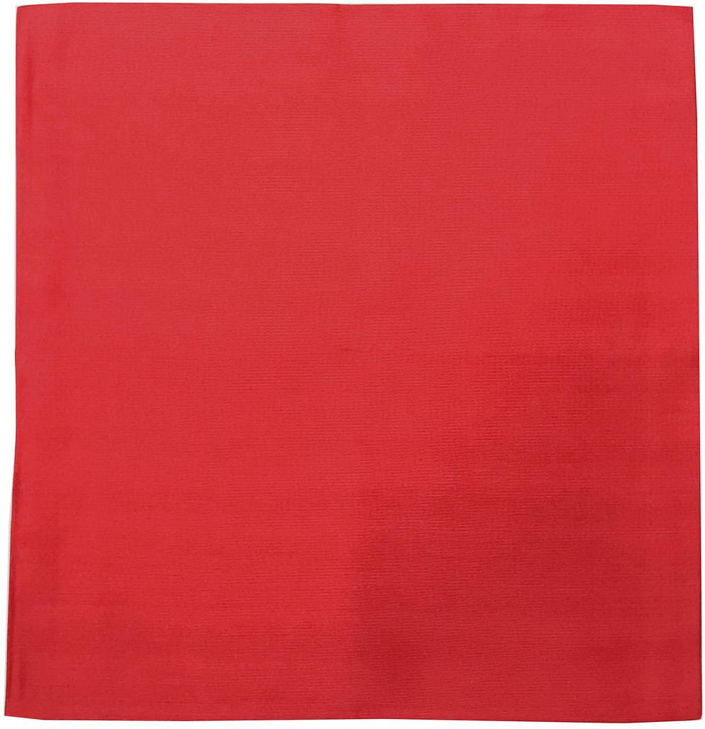 Tea Ceremony Fukusa (Etto Hankosha) for Practice, Polyester Material [Red] Approx. 27.5 x 28cm