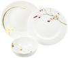 NARUMI Geschirrset Satohana Goyomi Grün Blumenmuster 5 Muster Set Niedlich Serviert 5 Personen 15 Teile Mikrowellengeeignet Hergestellt in Japan Geschenkbox