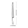 Stainless Steel Eyebrow Tweezers Flat Slant Tip High Precision False Eyelashes Tweezers Multifunction Tweezers Make Up Tool