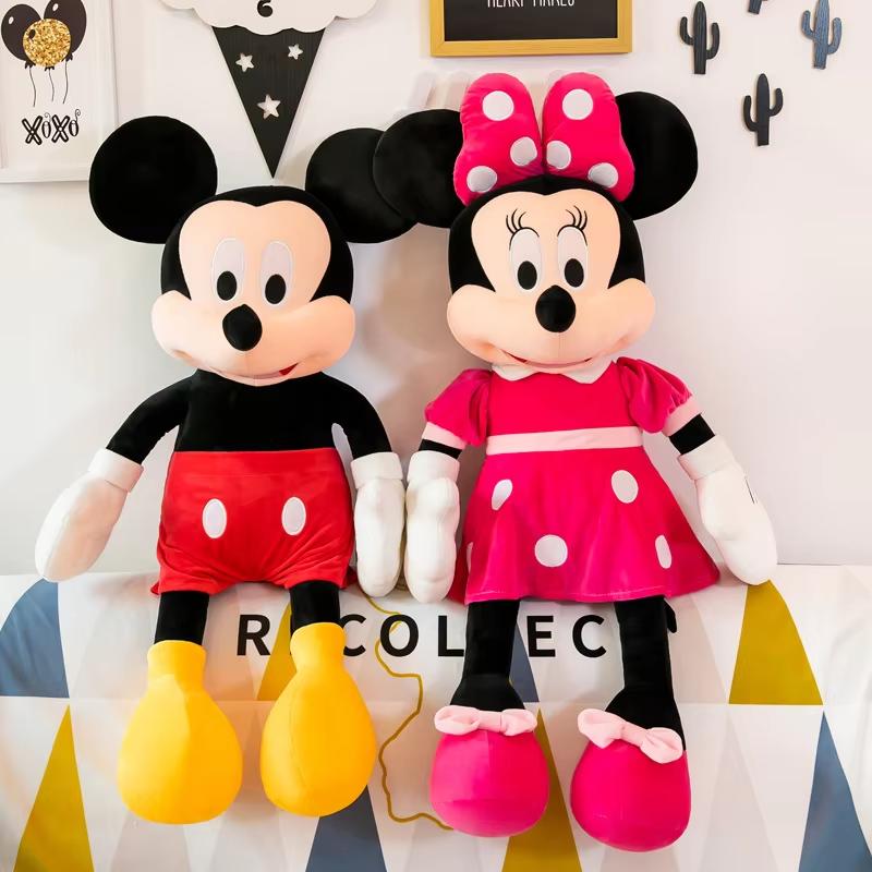 Cartoon Plush Pin Winnie The Pooh Mickey Minnie Tigger Piggy Short Stuffed Animal Doll Doll Toy Children's Holiday Gift