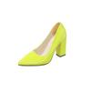 Spring Fashion New High Heels for Women Thick Heel Pointed Tip Solid Color Shoes Women Classic Party 2025 Zapatillas De Mujer