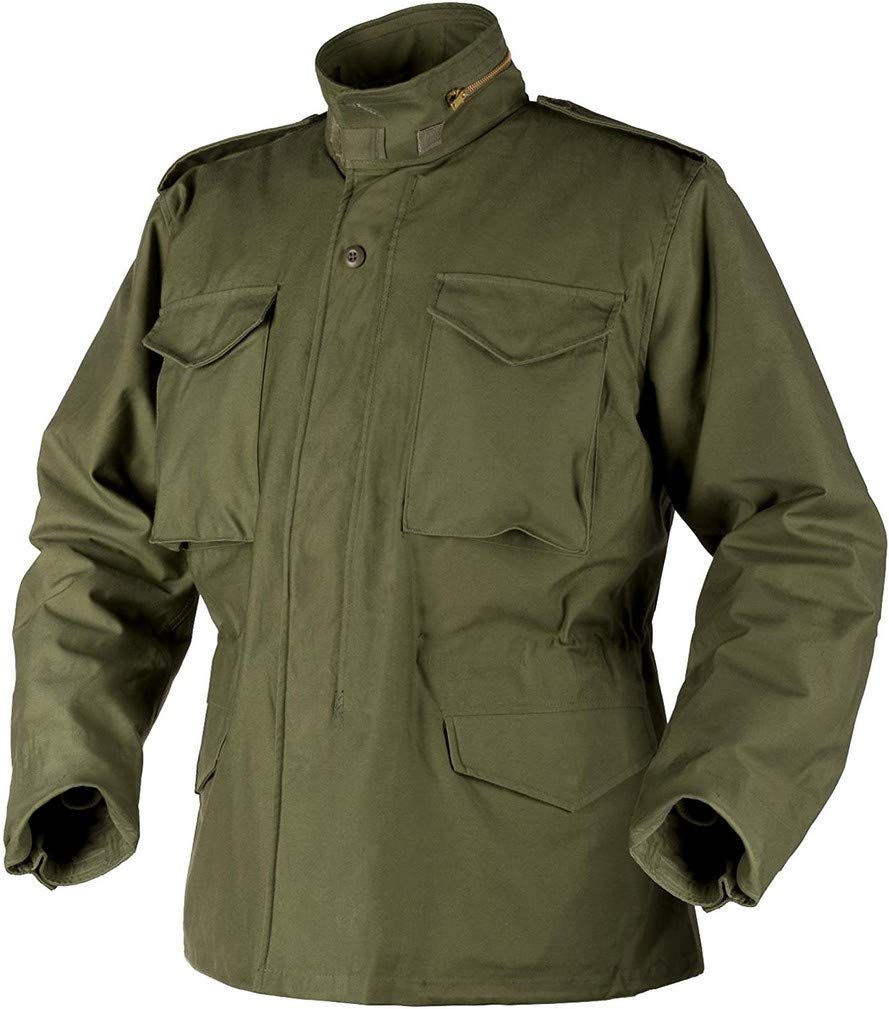 Military Field Jacket Olive HELIKON-TEX M-65 (S, Green)