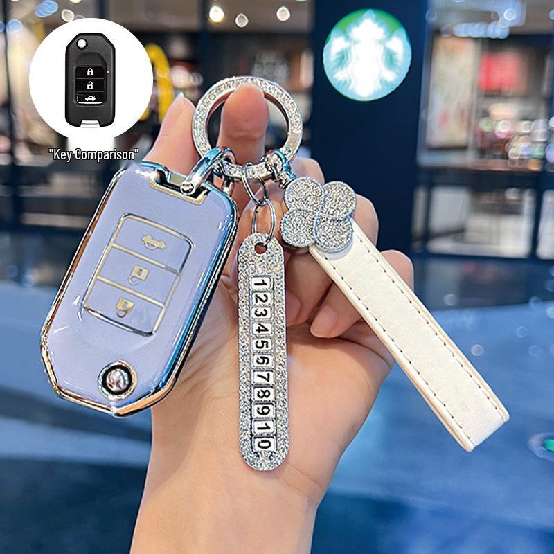 Compatible BTXRV Key Case for CRV, Accord, Civic, Binzhi, and Spirior - High-Grade Protective Shell.