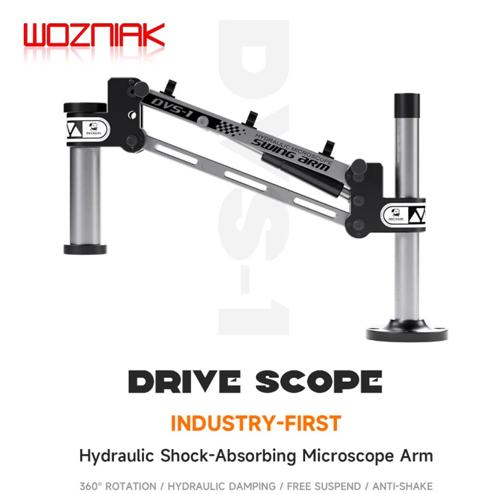 MECHANIC DVS-1 Hydraulic Microscope Swing Arm Shock Absorbing Anti-Shake 360 Rotation Free Suspension Dual Knobs Tools