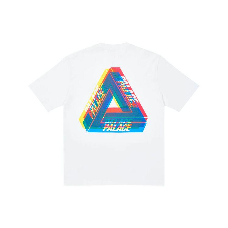 

Белые топы унисекс Palace Tri-Ferg Color Blur P19TS336