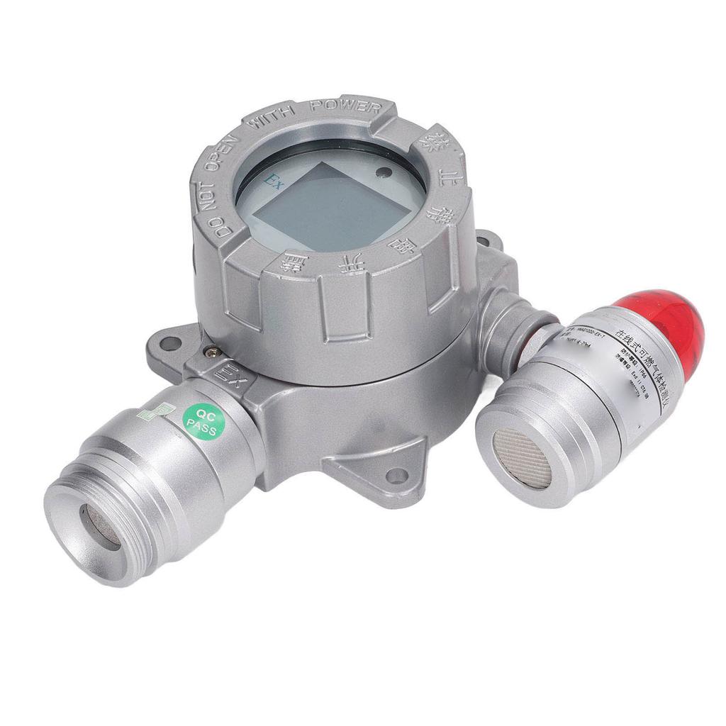 0‑100ppm LCD Fixed H2S Gas Detector 4‑20mA Signal RS485 Digital Signal Output Shop Gas Alarm Meter US Plug 100‑240V