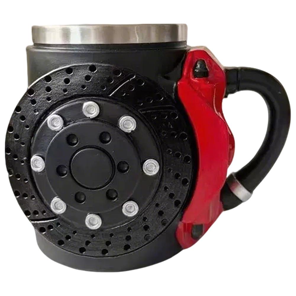 

Fun Mugs Brake Pad Design Cool Mugs Ergonomic Cup With Handle For Kids Father s Christmas Friends Work Brake Pad Mug 301-400ml темно-красного
