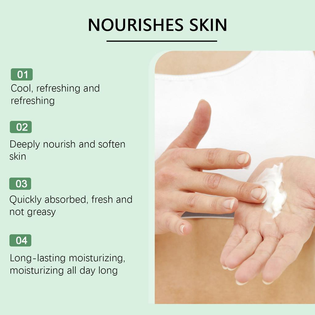 Oceaura Refreshing Mint Body Cream For Gentle Skin Moisturizing And Hydration 100g