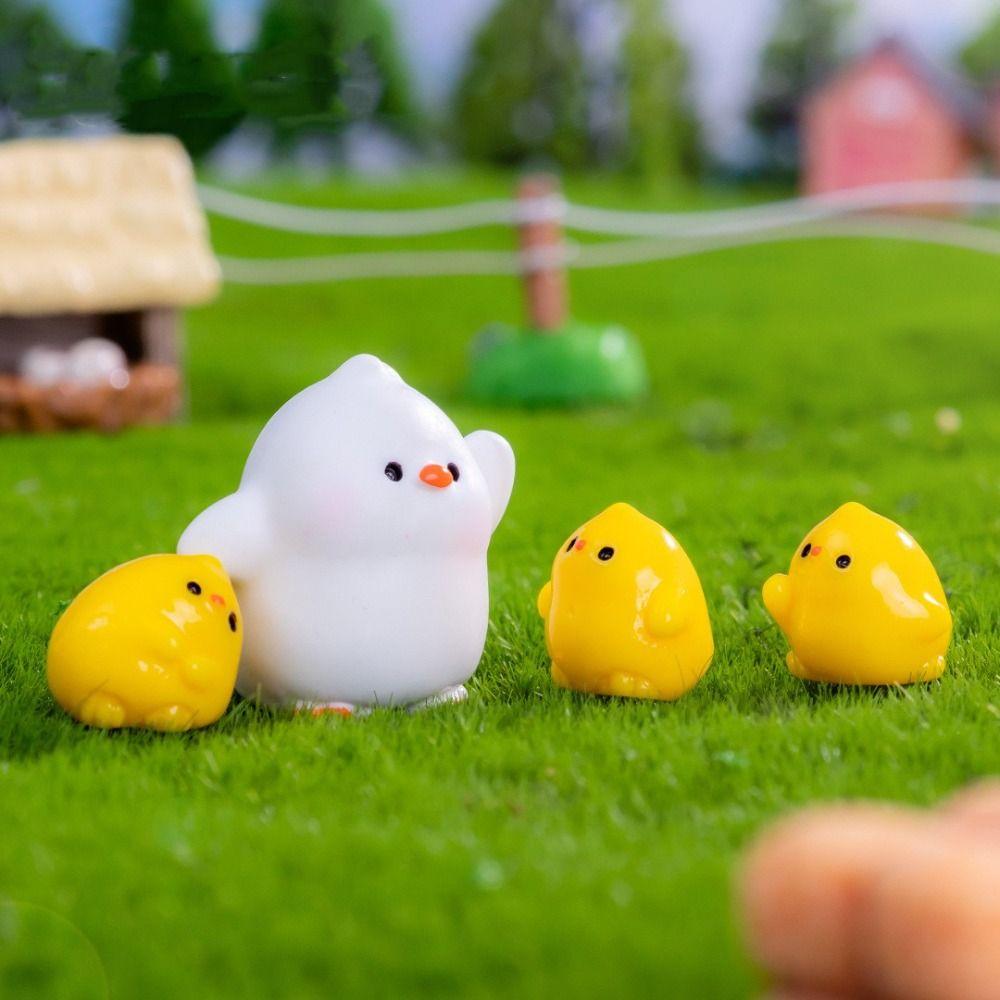 

Миниатюрные фигурки для кукольного домика своими руками, желтая утка, аквариум, кукольный домик, новый орнамент в виде желтой утки