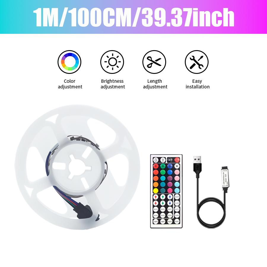 

Colorful LED light strip with 44 key controller infrared control indoor party atmosphere light, 1/2/3/5/10/15/20cm for you to ch